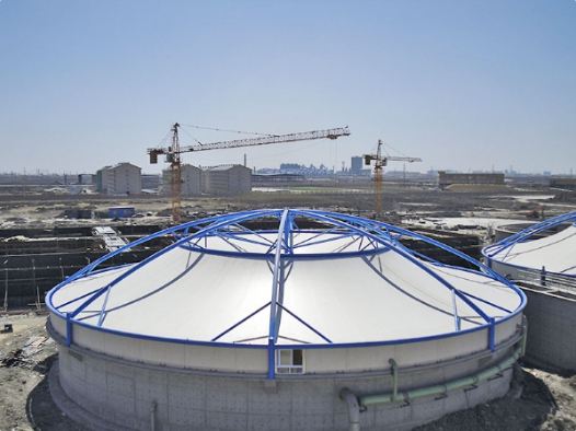 池州市污水池加盖膜结构建造 - 厂家